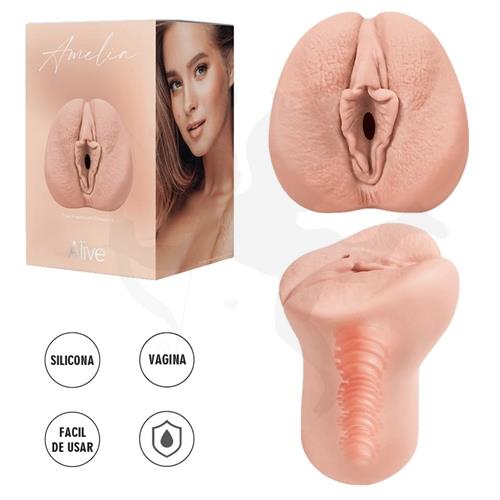 Amelia Masturbador Super Realista con Vagina en silicona de grado Medico