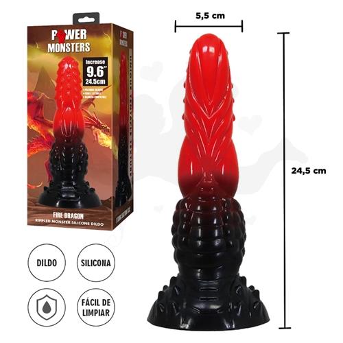 Monster Fire Dragon - dildo con sopapa
