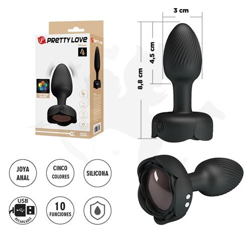 Plug Anal con Luces LED y Vibraciones Potentes